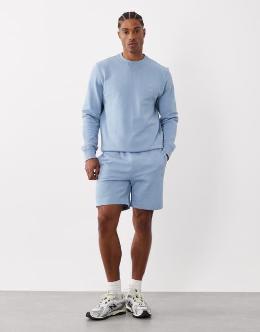 Hugo Boss – Ljusblå sweatshirt i regular fit, del av set, 2 av 5