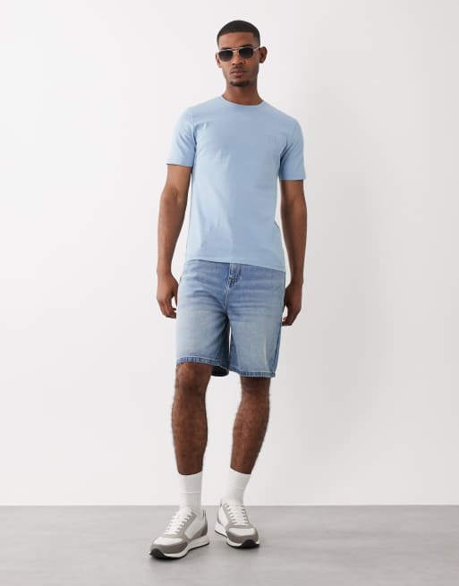 Hugo Boss – Ljusblå t-shirt i regular fit, 2 av 5