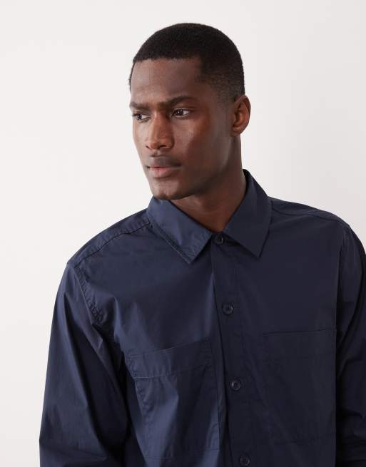 Hugo Boss longsleeve button up shirt in dark blue, 3 of 5