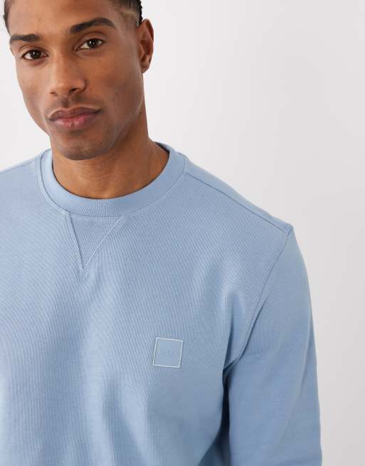 Hugo Boss - Lyseblå sweatshirt i Regular Fit - Del af sæt, 5 af 5