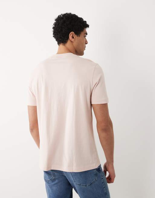HUGO Boss - Lyserød T-shirt med korte ærmer og grafik i afslappet pasform, 5 af 5