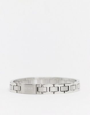 Hugo Boss metal link bracelet in silver 