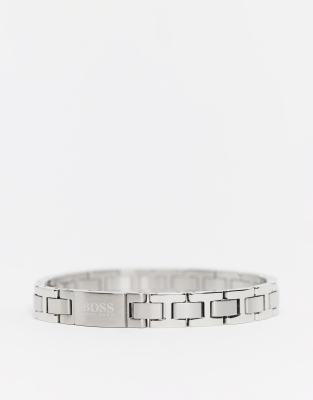 Hugo Boss metal link bracelet in silver 