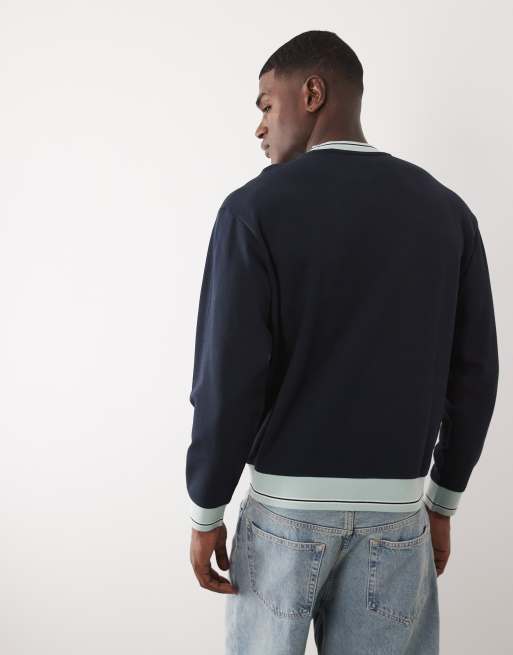 HUGO BOSS - Mørkeblå langærmet sweatshirt, 5 af 5