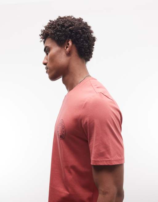 HUGO Boss – Nemodo – Czerwony T-shirt o regularnym kroju, 4 z 5