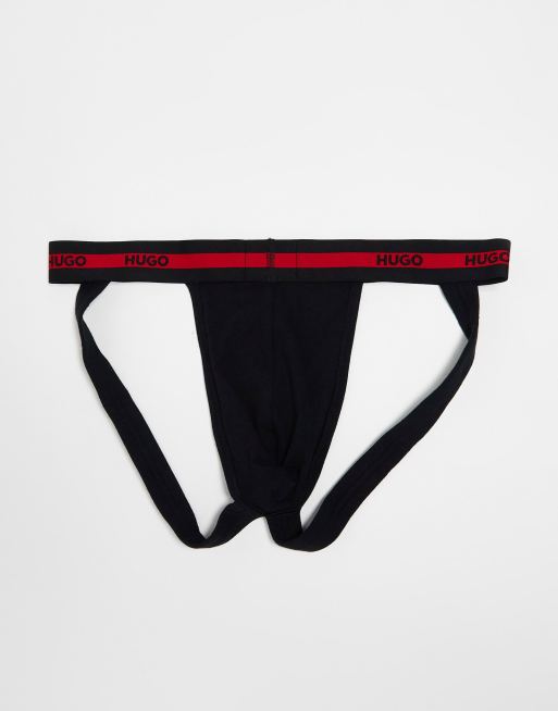 Hugo Boss - Pakke med 3 par sorte og røde jockstraps, 3 af 4