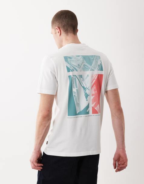 Hugo Boss regular fit graphic short sleeve in white - view 1