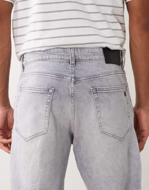 Hugo Boss relaxed fit denim jeans in medium grey, 5 of 5