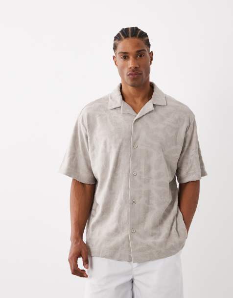 Hugo Boss relaxed fit short sleeve t-shirt in grey - view 1