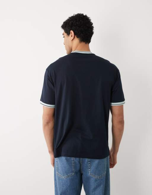 HUGO BOSS – Relaxed-Fit-T-Shirt aus Jersey in Dunkelblau, 5 von 5