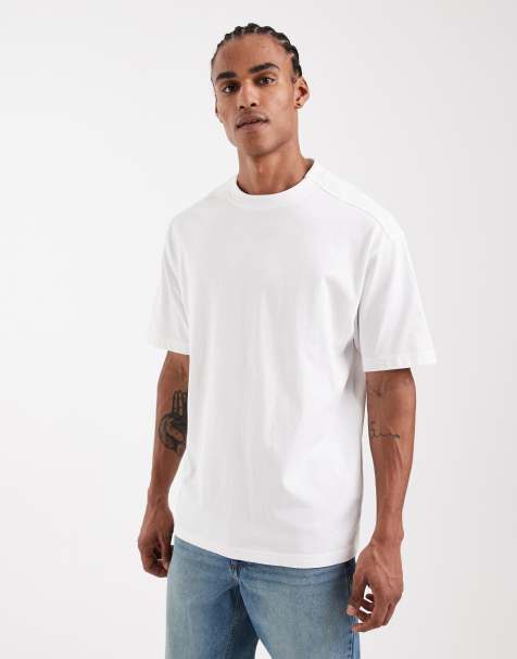 Hugo Boss - Ruimvallend T-shirt in wit - view 1