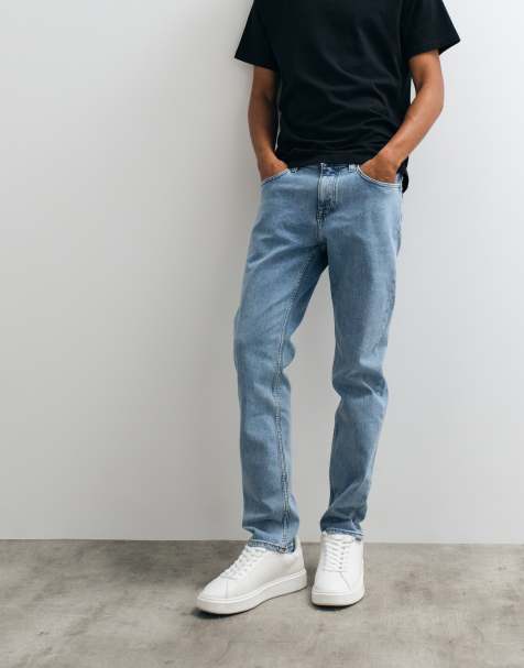 Hugo Boss slim fit jeans i lyseblå vask - view 1