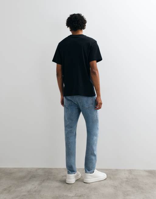Hugo Boss smala jeans i ljusblå tvätt, 4 av 5