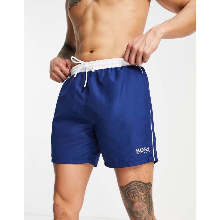 Hugo Boss starfish swim shorts in blue ASOS