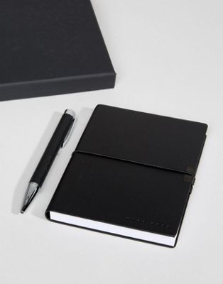 hugo boss pen and notebook