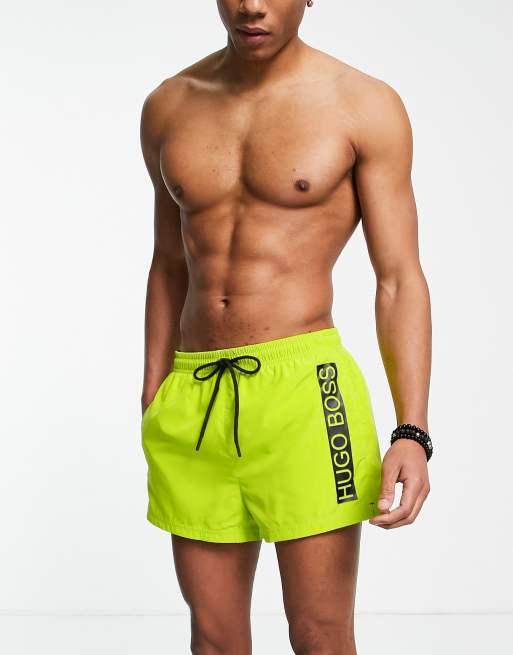 Hugo Boss swim shorts in yellow