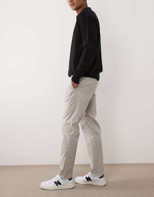 Hugo Boss tapered chino trousers in grey, 3 of 5