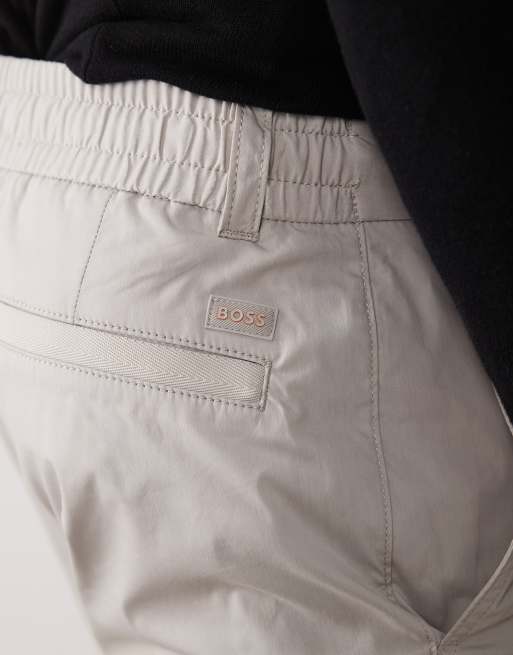 Hugo Boss tapered chino trousers in grey, 5 of 5