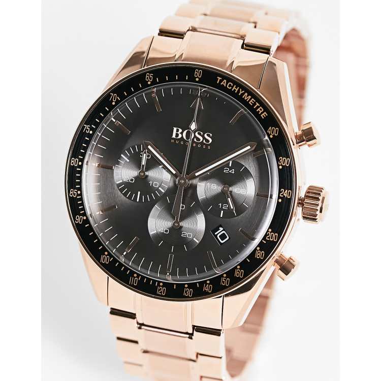 Hugo boss 2024 trophy watch gold