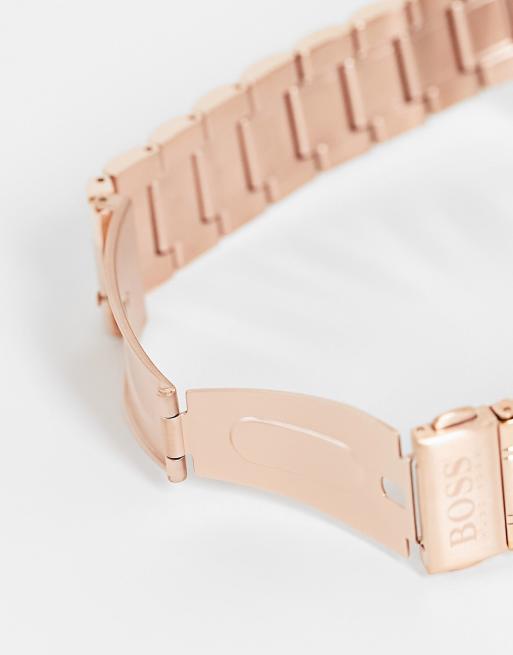 Hugo boss trophy watch rose gold hot sale