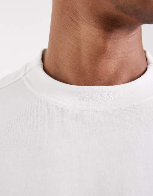 Hugo Boss – Vit, avslappnad t-shirt, 5 av 5