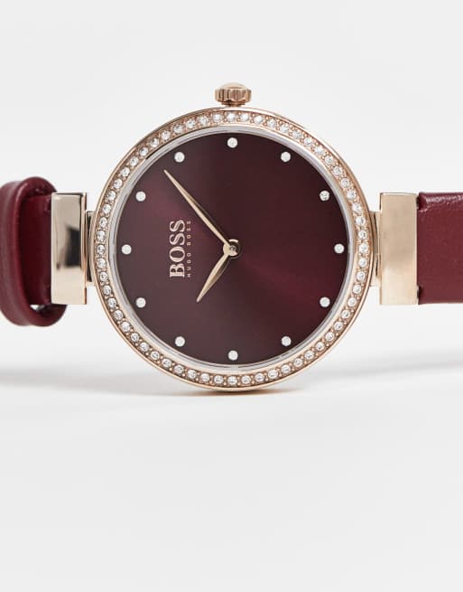 Pink hugo boss discount watch