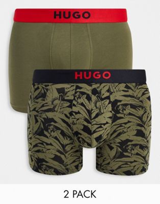 Hugo Brother 2 pack boxer brief in green
