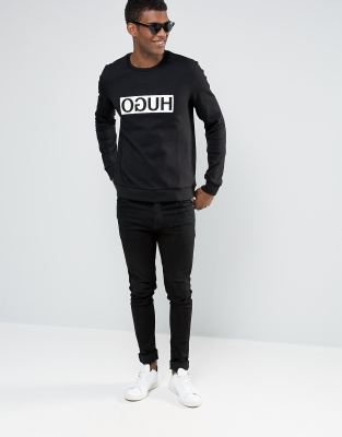 hugo boss logo crew sweatshirt
