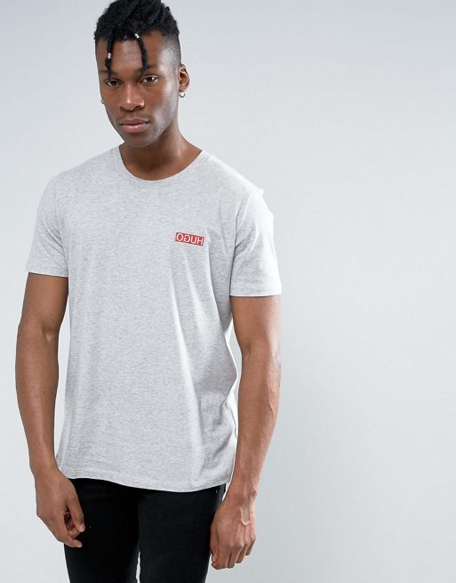 BOSS - Cotton-jersey slim-fit T-shirt with logo detail