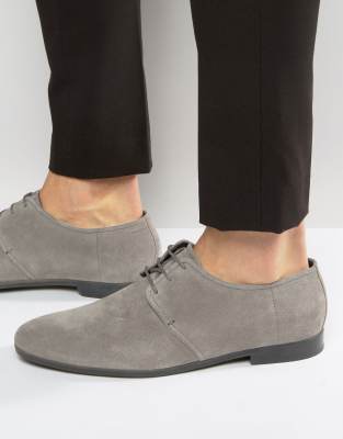 hugo boss suede derby shoes