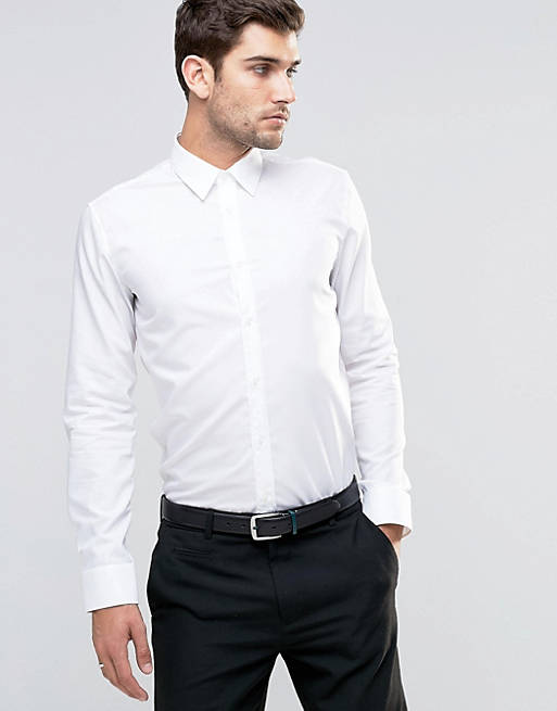 HUGO by Hugo Boss Smart Shirt In White Slim Fit | ASOS