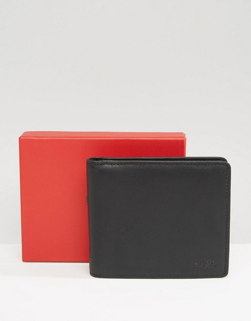 Hugo By Hugo Boss Subway Leather Wallet With Coin Pocket