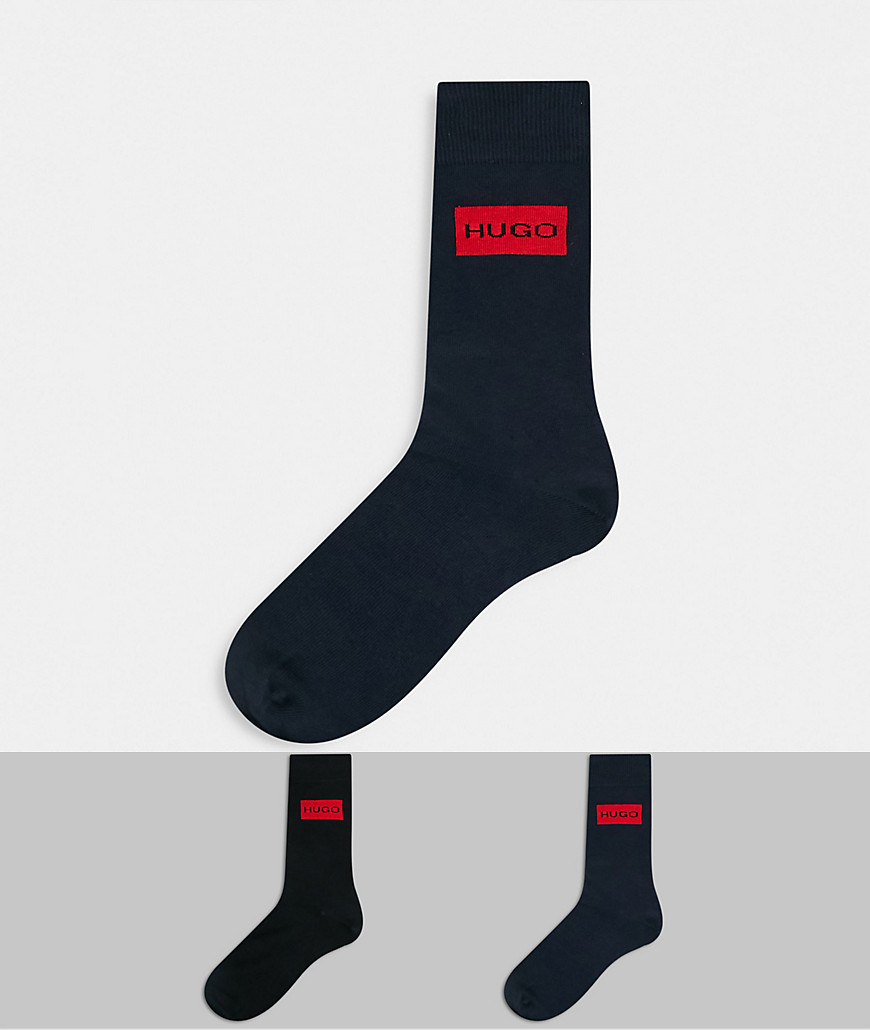 Hugo Bodywear - Hugo - cadeauset van 2 paar sportsokken met logo in zwart