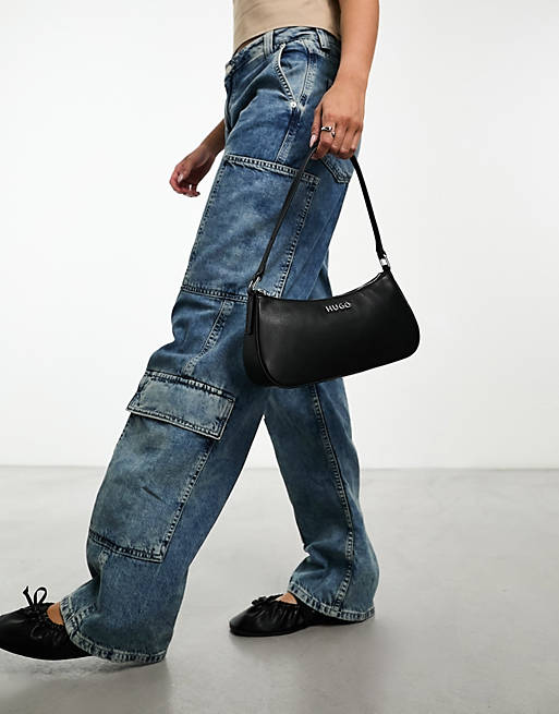 HUGO Chris small shoulder bag | black in ASOS