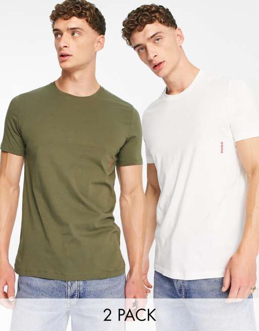 Hugo - Confezione da 2 T-shirt multicolore