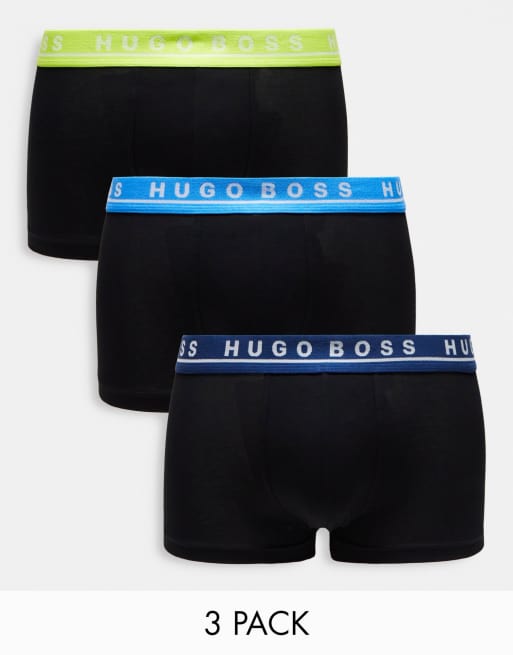 Hugo - Confezione da 3 boxer aderenti multicolore