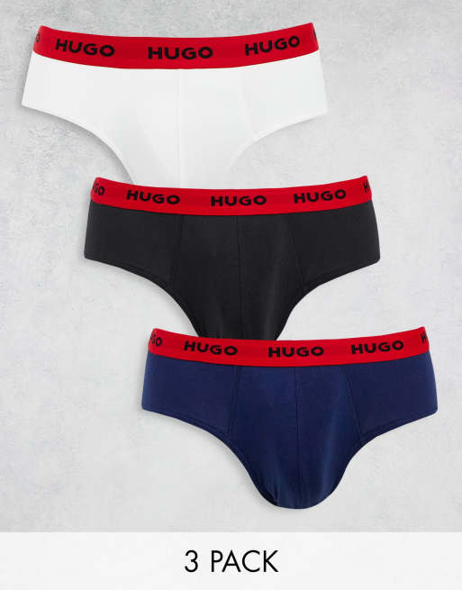HUGO - Confezione da tre paia di slip multicolore