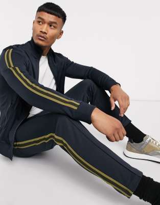 hugo boss taped tracksuit