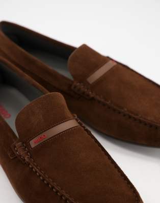 hugo boss dandy suede moccasin