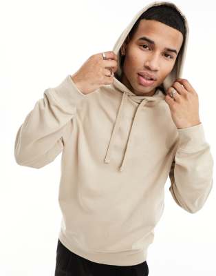 HUGO - Pull Relaxed avec logo Happy HUGO - Blanc