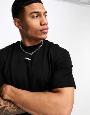 Hugo Boss Dapolino Boyfriend Fit T-shirt In Black