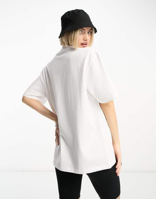 HUGO Dapolino boyfriend fit t-shirt in white, 4 of 4