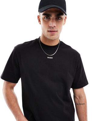 HUGO Dapolino relaxed fit t-shirt in black