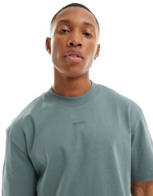 HUGO Dapolino relaxed fit t-shirt in green | ASOS