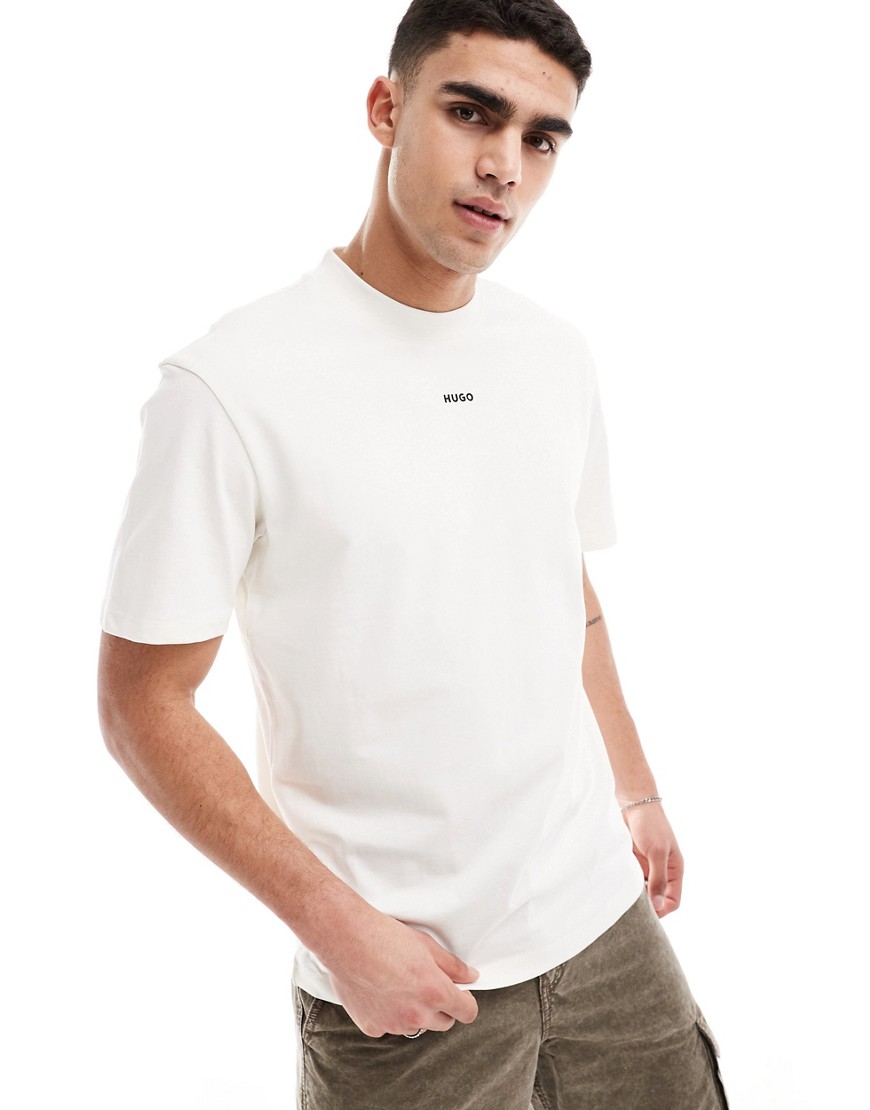 HUGO Dapolino relaxed fit t-shirt in white