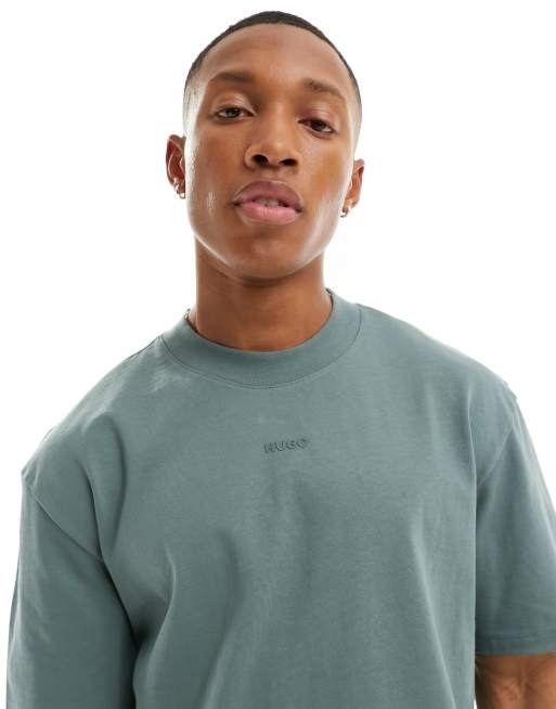 HUGO - Dapolino - Ruimvallend T-shirt in groen