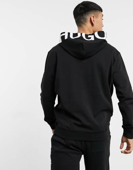 Hugo dayfun logo store hooded sweatshirt