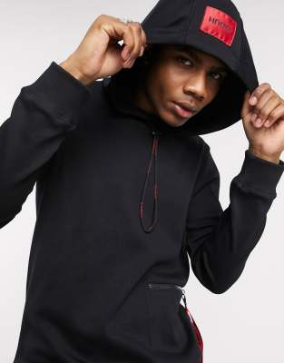 black overhead hoodie