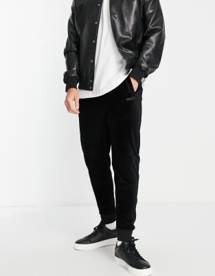 Hugo Dechi Velour track joggers in black  - ASOS Price Checker
