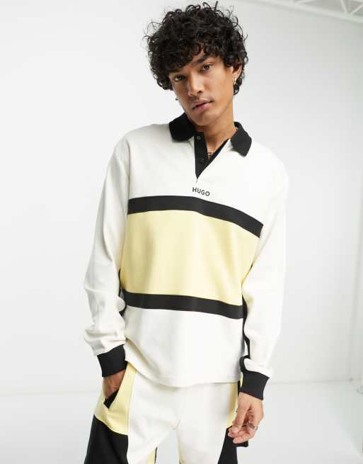 Long sleeve polo clearance yellow